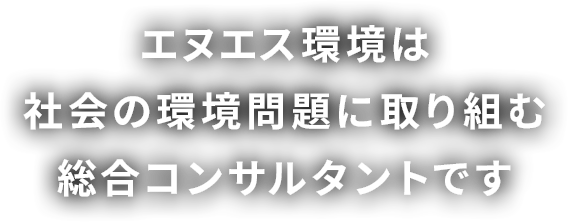 エヌエス環境株式会社は、社会の環境問題に取り組む総合コンサルタントです